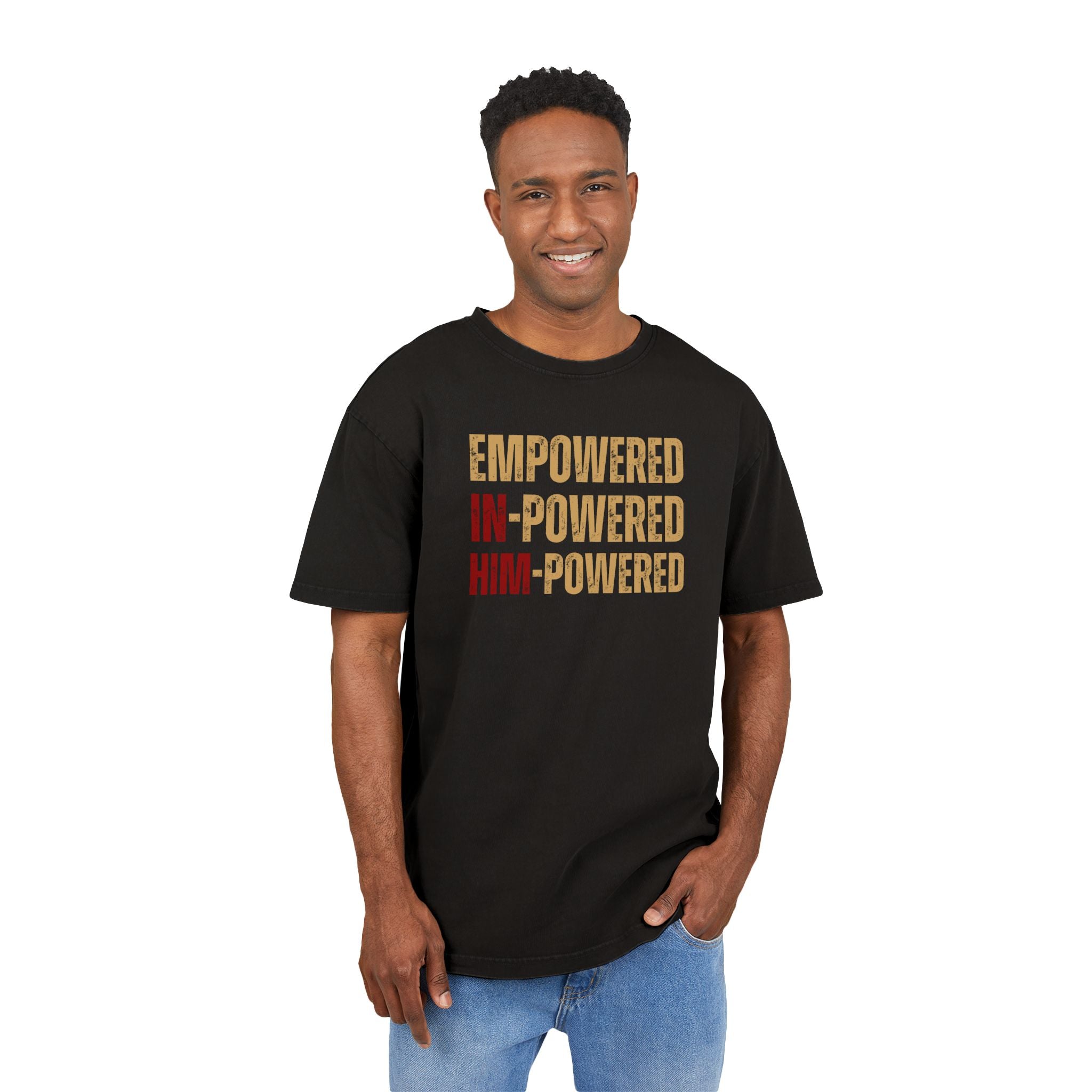 HimPowered - Acid Washed Heavy Oversize Tee