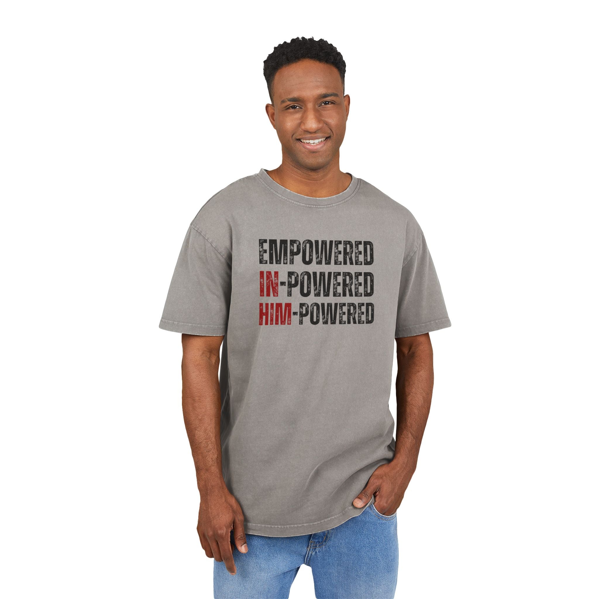 HimPowered - Acid Washed Heavy Oversize Tee