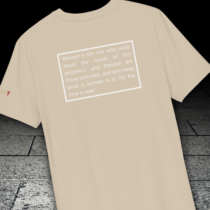 Remnant 'Revelation' Series Blessed - Unisex organic ribbed neck t-shirt